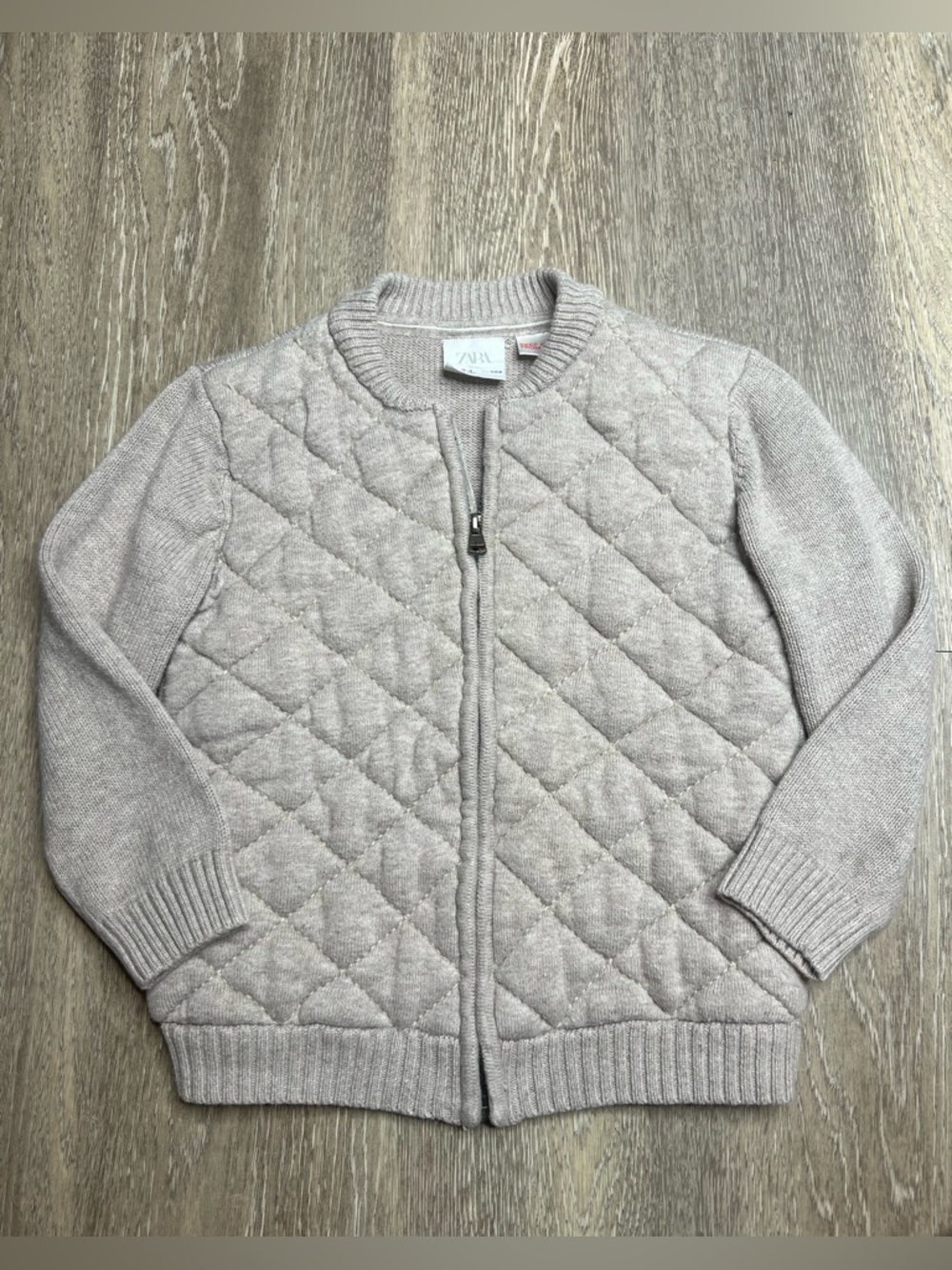 Zara Toddler Quilted Zip-up Jacket 3-4T EUC